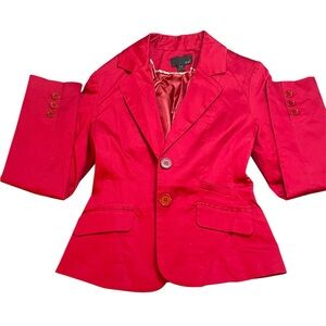 VINTAGE Forever 21 Red Blazer Structured Tailoring
